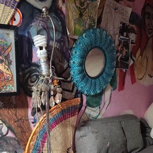 Decorative Blue Wall Mirror